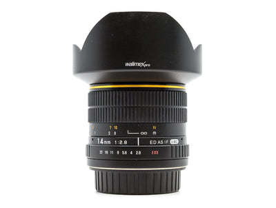 Walimex Pro 14mm f/2.8 ED AS IF UMC - Canon EF-fattning