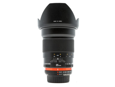 Samyang 35mm f/1.4 AS UMC - Nikon-fattning
