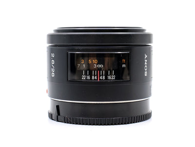 Sony 28mm f/2.8 SAL - Sony A-fattning