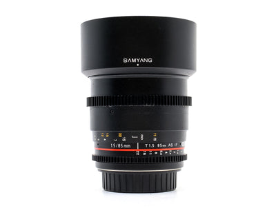 Samyang 85mm T1.5 - Canon EF-fattning