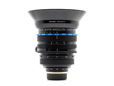 Schneider PC-TS Super Angulon 50mm f/2.8 – Nikon-fattning