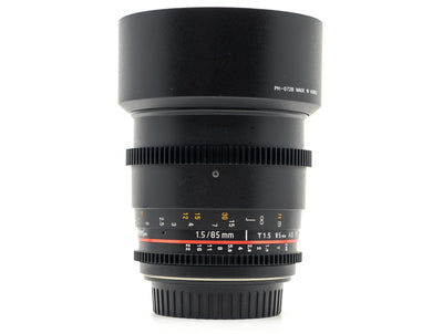 Walimex Pro 85mm T1.5 - Canon EF-fattning