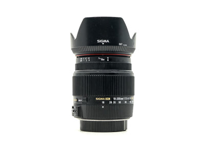 Sigma 18-200mm f/3.5-6.3 DC OS HSM II - Nikon-fattning