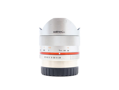 Walimex Pro 8mm f/2.8 UMC Fisheye II - Fujifilm X-fattning