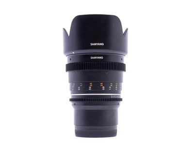 Samyang 50mm T1.5 Cine VDSLR MK2 - Sony FE-fattning