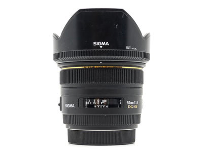 Sigma 50mm f/1.4 EX DG HSM - Canon EF-fattning