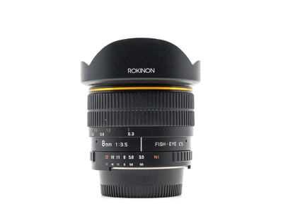 Rokinon 8mm f/3.5 UMC CS II - Nikon Fattning