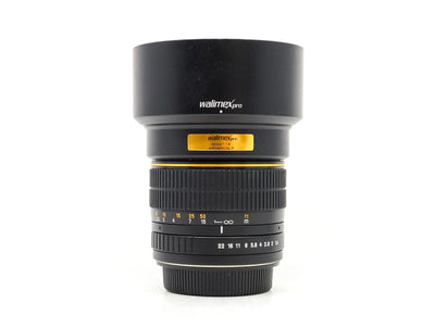 Walimex Pro 85mm f/1.4 IF - Canon EF-fattning