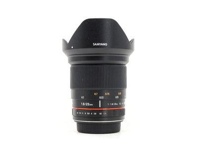Samyang 20mm f/1.8 ED AS IF UMC - Canon EF-fattning