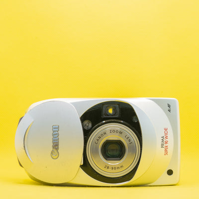 Canon Prima Super 90 Wide – 35 mm premium filmkamera i nyskick