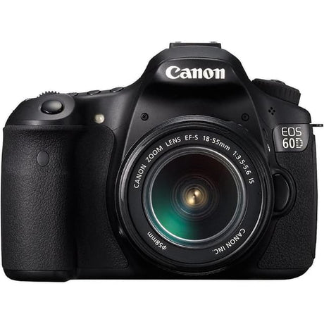 EOS 60D SLR - Black + Canon Zoom Lens EF-S IS II f/3.5-5.6 