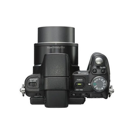 Cyber-shot DSC-H50 kompaktkamera - Svart + Sony Sony Vario-Tessar-objektiv 31-465 mm f/2.7-4.5 f/2.7-4.5