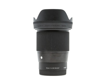 Sigma 16mm f/1.4 DC DN Contemporary – Sony E-fattning