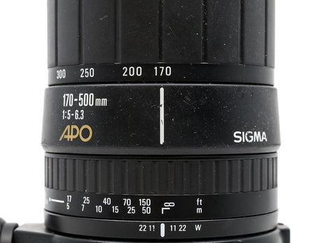Sigma 170-500mm f/5-6.3 APO - Sony A-fattning