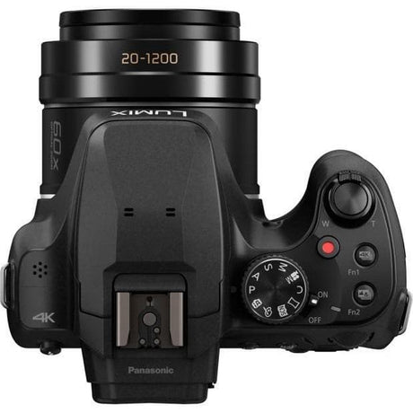 Kamera Lumix FZ82 Bridge – Svart + Panasonic 60x optisk zoom 20–1200 mm f/2.8–5.9 f/2.8–5.9
