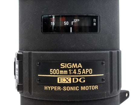 Sigma 500mm f/4.5 EX APO DG HSM - Canon EF-fattning