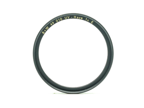 B+W 49mm F-Pro 010 UV-Haze 1x E Filter 