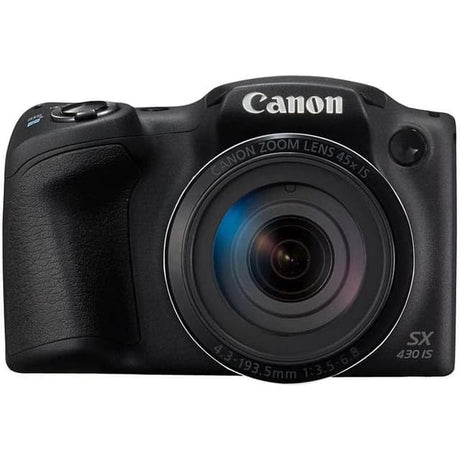 PowerShot SX430 IS Compact Camera - Svart + Canon Zoom-objektiv 45x IS 4.3-193.5mm f/3.5-6.8 f/3.5-6.8