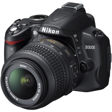 SLR D3000 - Black + Nikon AF-S DX Nikkor 18-55mm f/3.5-5.6G VR f/3.5-5.6