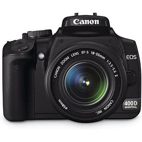 EOS 400D SLR - Svart + Canon Canon Zoom Lens EF-S 18-55 mm f/3.5-5.6 II f/3.5-5.6