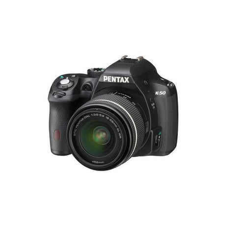 Réflex K50 - Svart + Pentax 18-55mm f/3.5-5.6 WR f/3.5-5.6