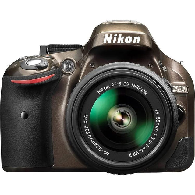 SLR D5200 - Brown + Nikon AF-S NIkkor DX 18-55mm f/3.5-5.6 G VR II f/3.5-5.6 de segunda mano en Camera Market