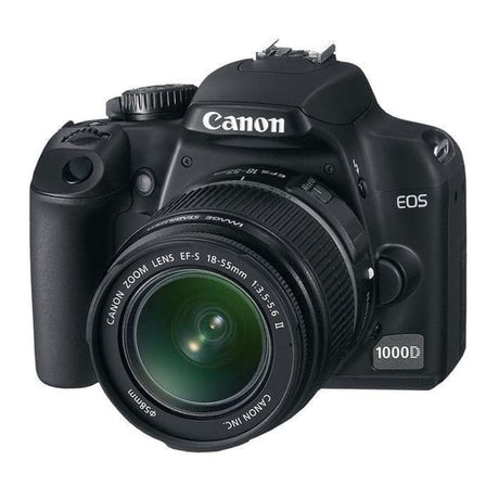 EOS 1000D SLR - Svart + Canon EF-S 18-55mm f/3.5-5.6 II f/3.5-5.6