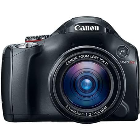 Canon PowerShot SX40 HS-kamera – Svart + Canon-zoomobjektiv 24–840 mm f/2,7–5,8