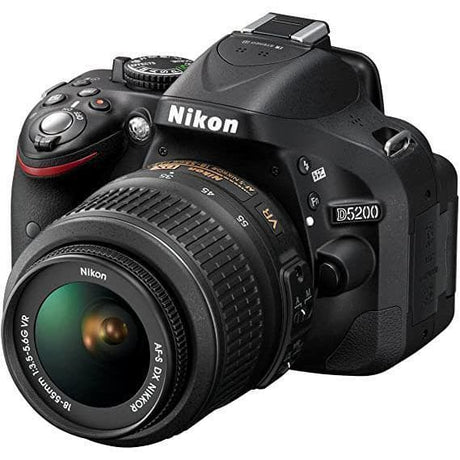 SLR D5200 - Svart + Nikon AF-S DX Nikkor 18-55mm f/3.5-5.6G VR f/3.5-5.6