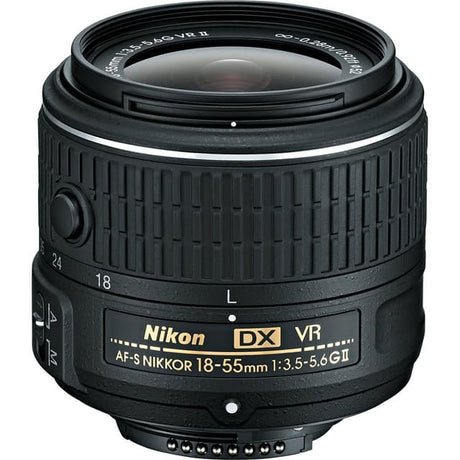 D5000 SLR - Black + Canon AF-S DX Nikkor 18-55mm f/3.5-5.6G VR II + AF-S DX Nikkor 55-200mm f/4-5.6G ED f/3.5-5.6 + f/4-5.6 