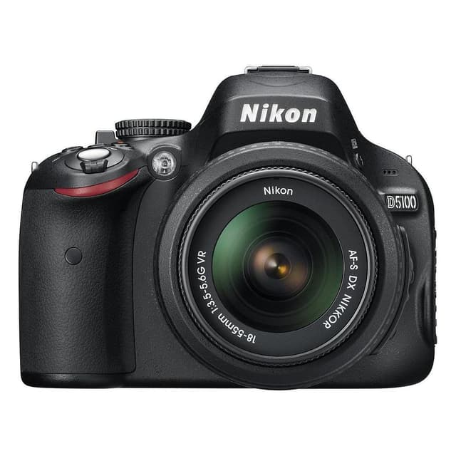 SLR D5100 - Svart + Nikon AF-S DX Nikkor 18-55mm f/3.5-5.6G VR f/3.5-5.6 · imagen principal