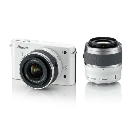 1 J1 - White + Nikkor 1 10-30 mm f/3.5-5.6 + 30-110 mm f/3.8-5.6 f/3.5-5.6 + f/3.8-5.6