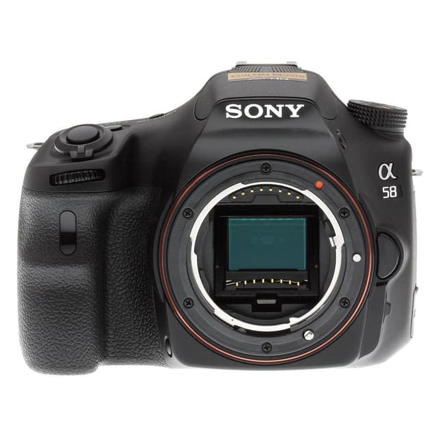 SLT-A58 Systemkamera - Svart + Sony Sony DT 18-55mm f/3.5-5.6 SAM II f/3.5-5.6 · imagen principal
