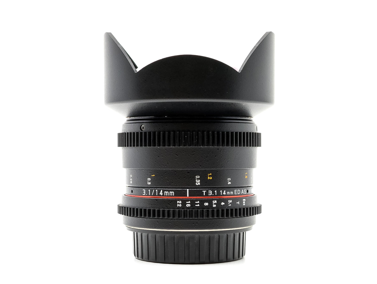 Rokinon 14mm T3.1 Cine ED AS IF UMC - Canon EF-fattning · imagen principal