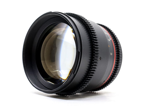 Samyang 85mm T1.5 - Canon EF-fattning
