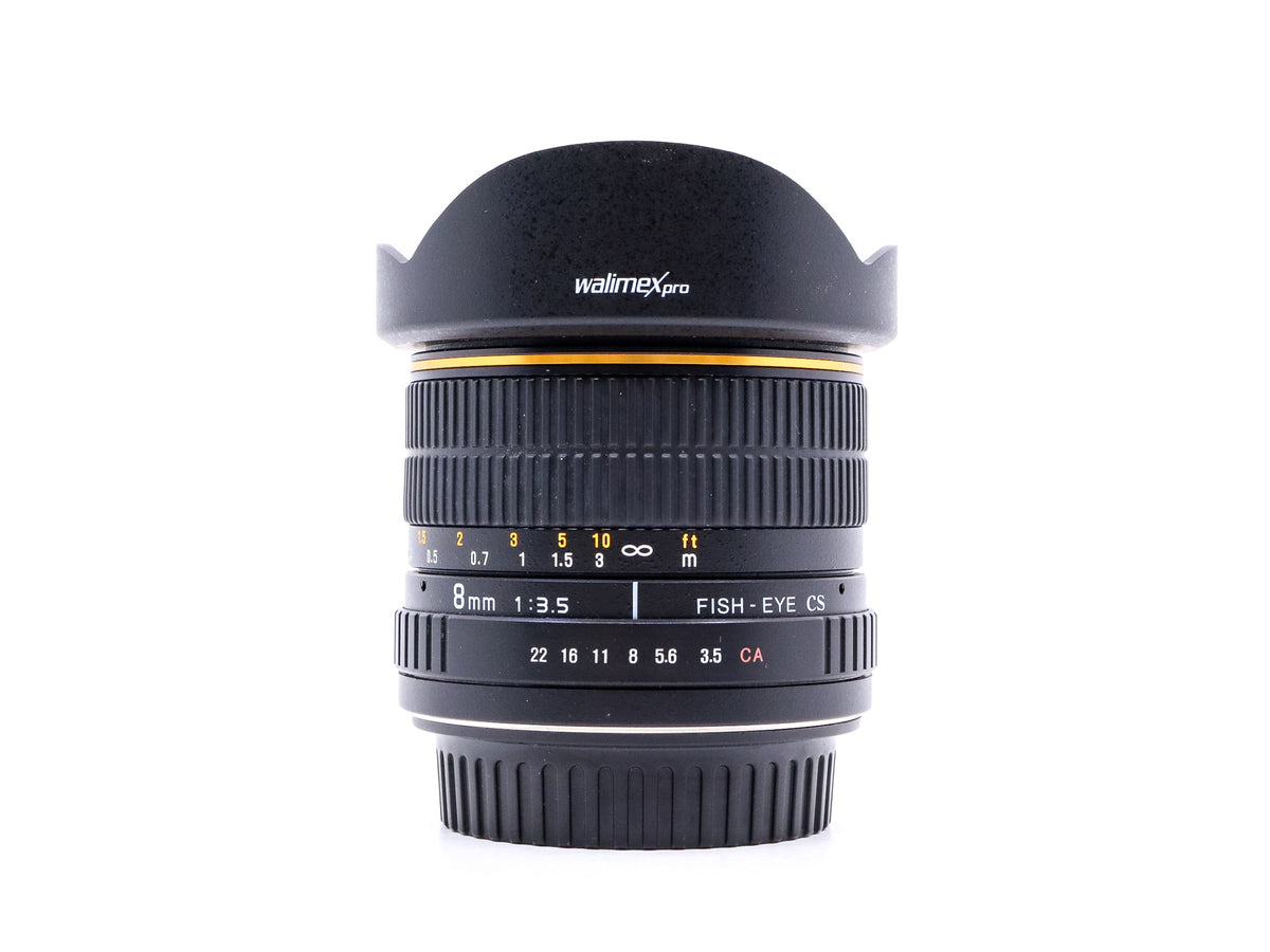 Walimex Pro 8mm f/3.5 CS Fisheye - Canon EF-S-passform · imagen principal