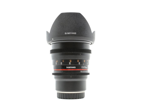 Samyang 50mm T1.5 Cine VDSLR AS UMC - Fujifilm X-fattning