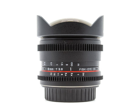 Samyang 8mm T3.8 UMC CS - Canon EF-S-fattning