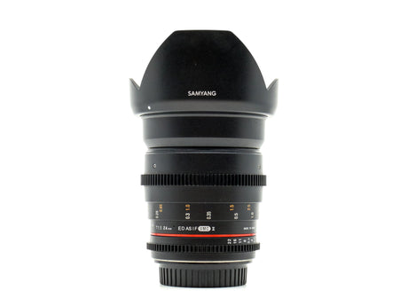 Samyang 24mm T1.5 - Canon EF-fattning