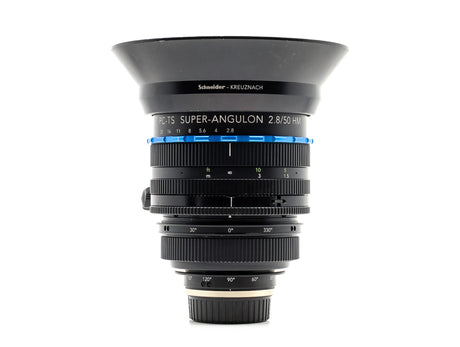 Schneider PC-TS Super Angulon 50mm f/2.8 – Nikon-fattning