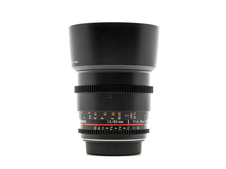 Samyang 85mm T1.5 AS UMC II - Canon EF-fattning