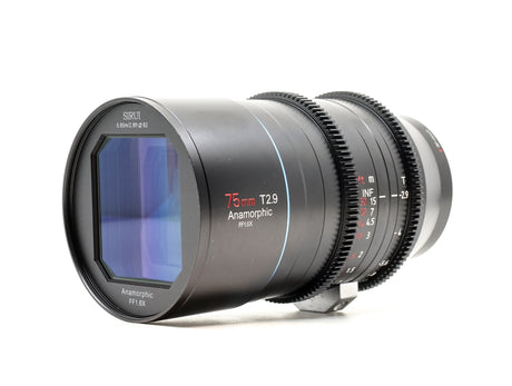 Sirui 75mm T2.9 1.6x Anamorphic – Canon RF-fattning