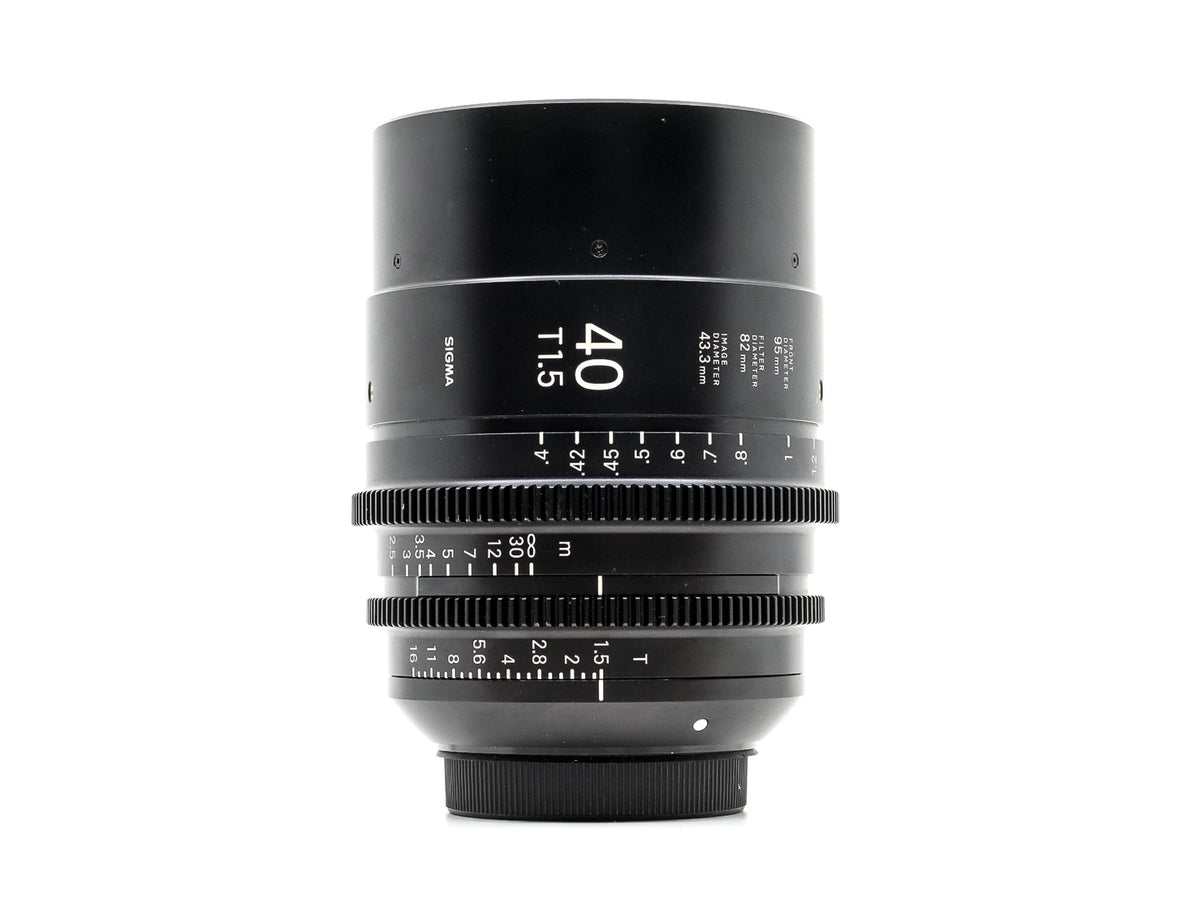 Sigma 40mm T1.5 FF - Canon EF-fattning · imagen principal