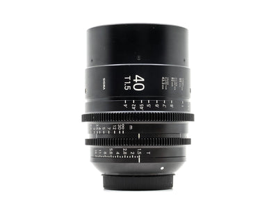 Sigma 40mm T1.5 FF - Canon EF-fattning