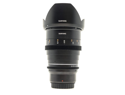 Samyang 24mm T1.5 Cine VDSLR MK2 - Sony FE-fattning