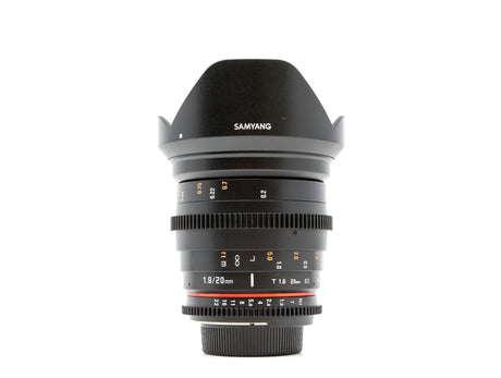 Samyang 20mm T1.9 Cine VDSLR ED AS IF UMC - Nikon Fit 