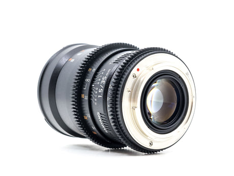 Samyang 35mm T1.5 Cine VDSLR MK2 - Canon EF-fattning