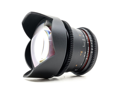 Samyang 14mm T3.1 Cine VDSLR MK2 - Canon EF-fattning