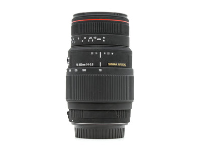 Sigma 70-300mm f/4-5.6 APO DG Macro - Canon EF-fattning
