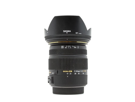 Sigma 17-50mm f/2.8 EX DC OS HSM - Sigma SA-fattning
